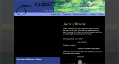 Desktop Screenshot of janechristieart.com