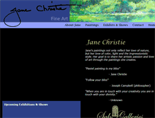 Tablet Screenshot of janechristieart.com